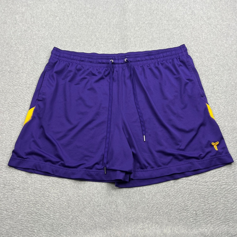 Nike Kobe Shorts Mens XXL Purple Dri-FIT 6" Mesh Basketball Mamba Logo HJ8103
